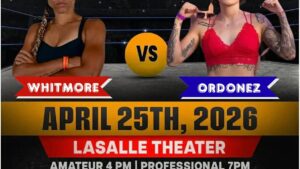 Alternative view of Whitmore v Ordonez | War on the Shore XXV | April 25th | Cleveland Ohio